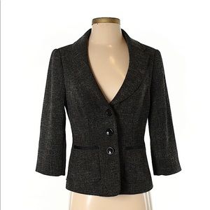 THE LIMITED tweed 3/4 sleeve blazer small